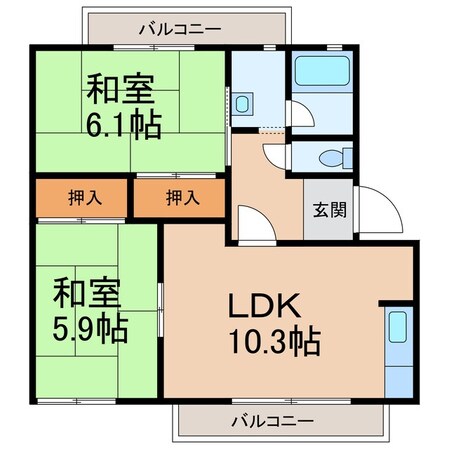 フレグランス森澤の物件間取画像